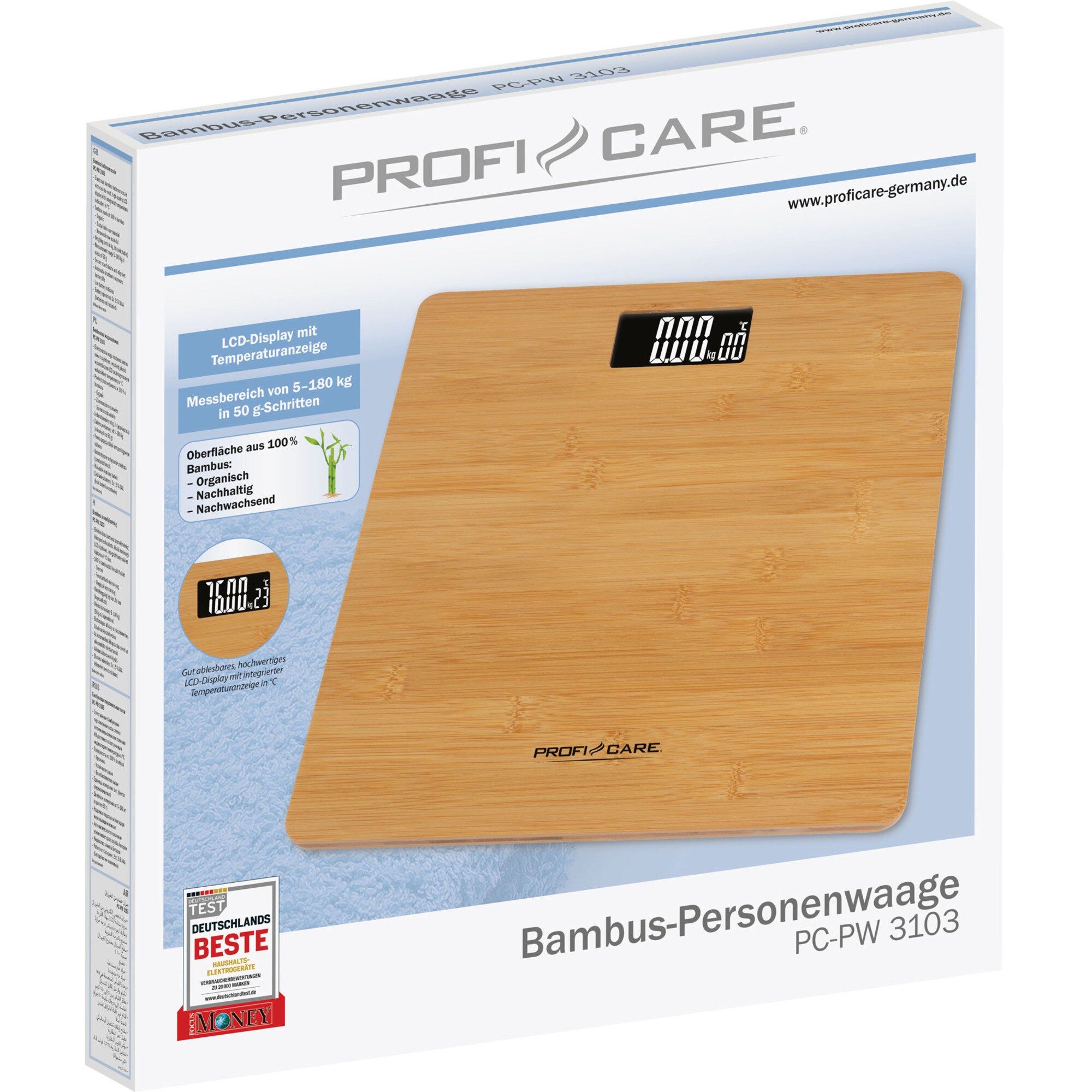 ProfiCare Waage Personenwaage PC-PW 3103