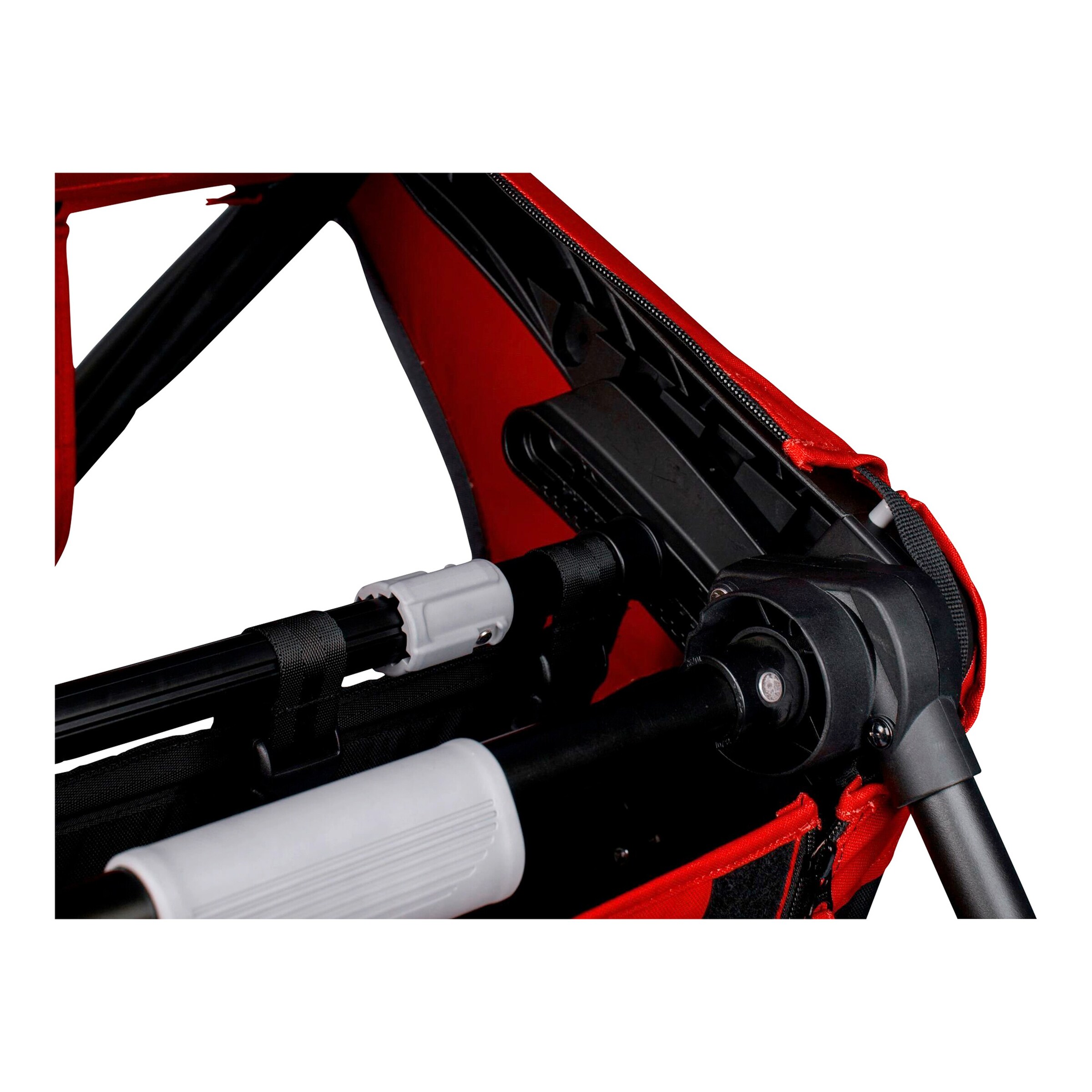 hamax Outback Fahrradanhänger red / black