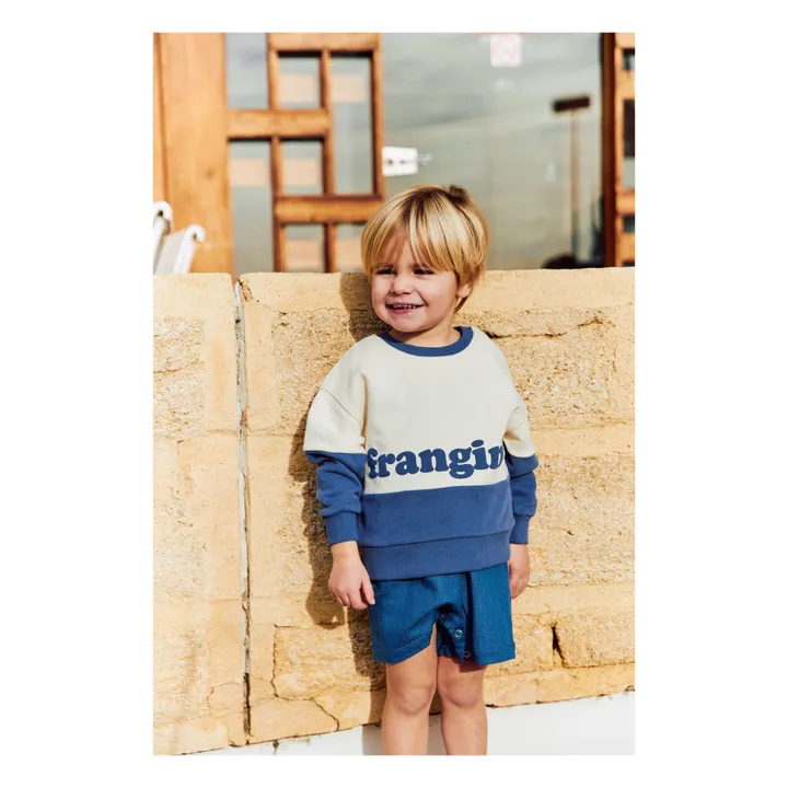 Frangin Frangine Sweat Coton Bio Edith | Bleu