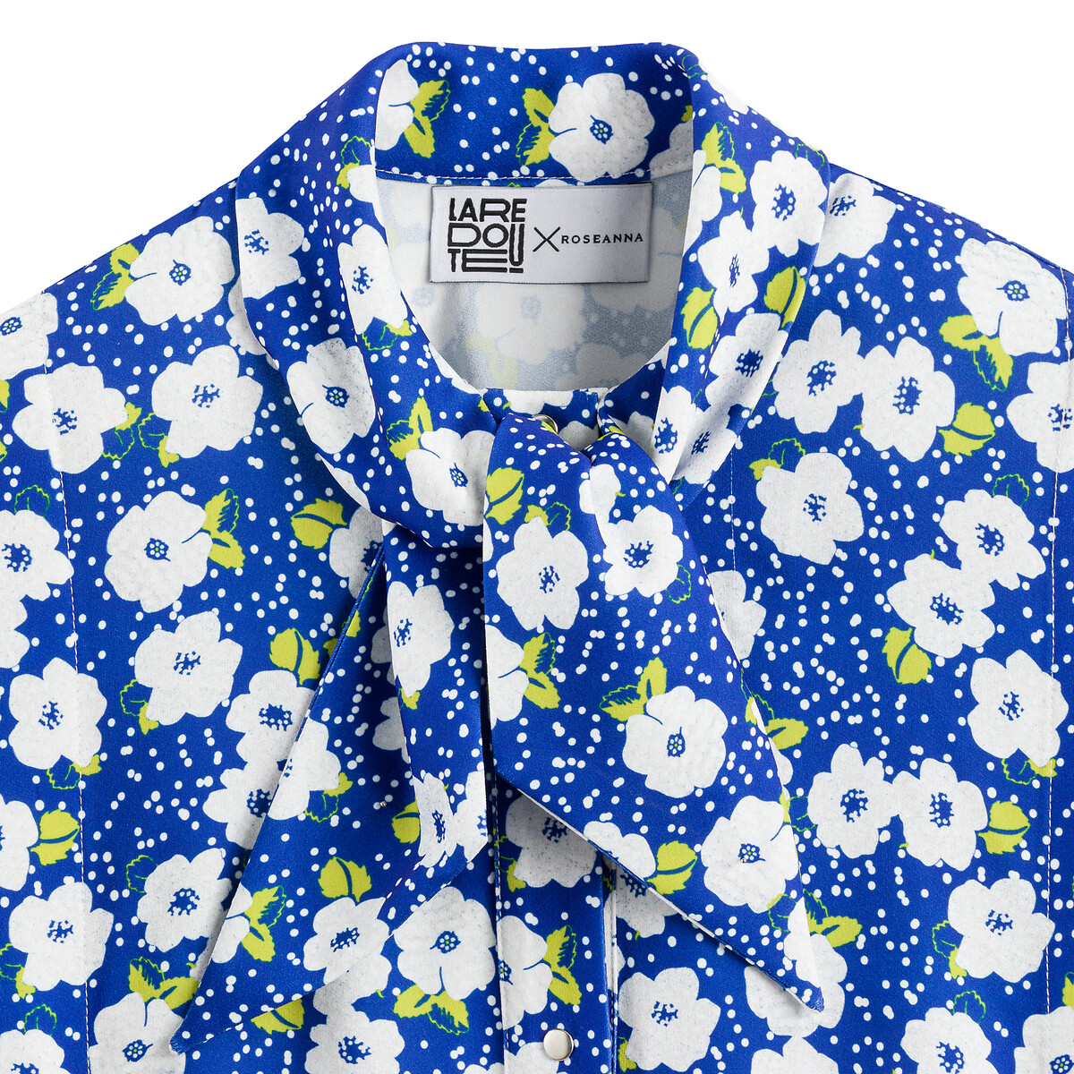 ROSEANNA x LA REDOUTE<br>Vestido com alças, mangas compridas, estampado