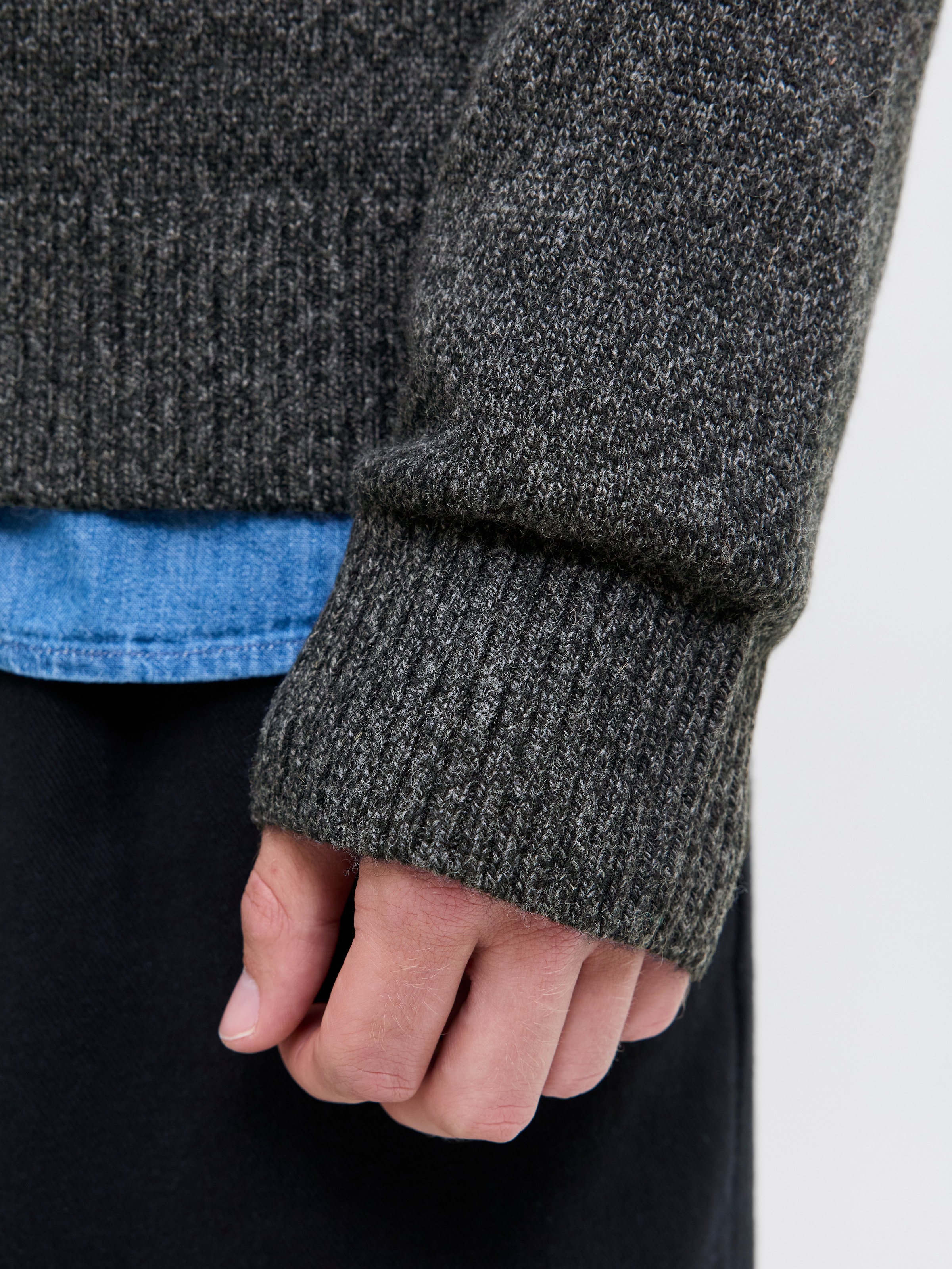 Jack & Jones Rundhalspullover »JPRBLULAMBSWOOL KNIT CREW NECK«