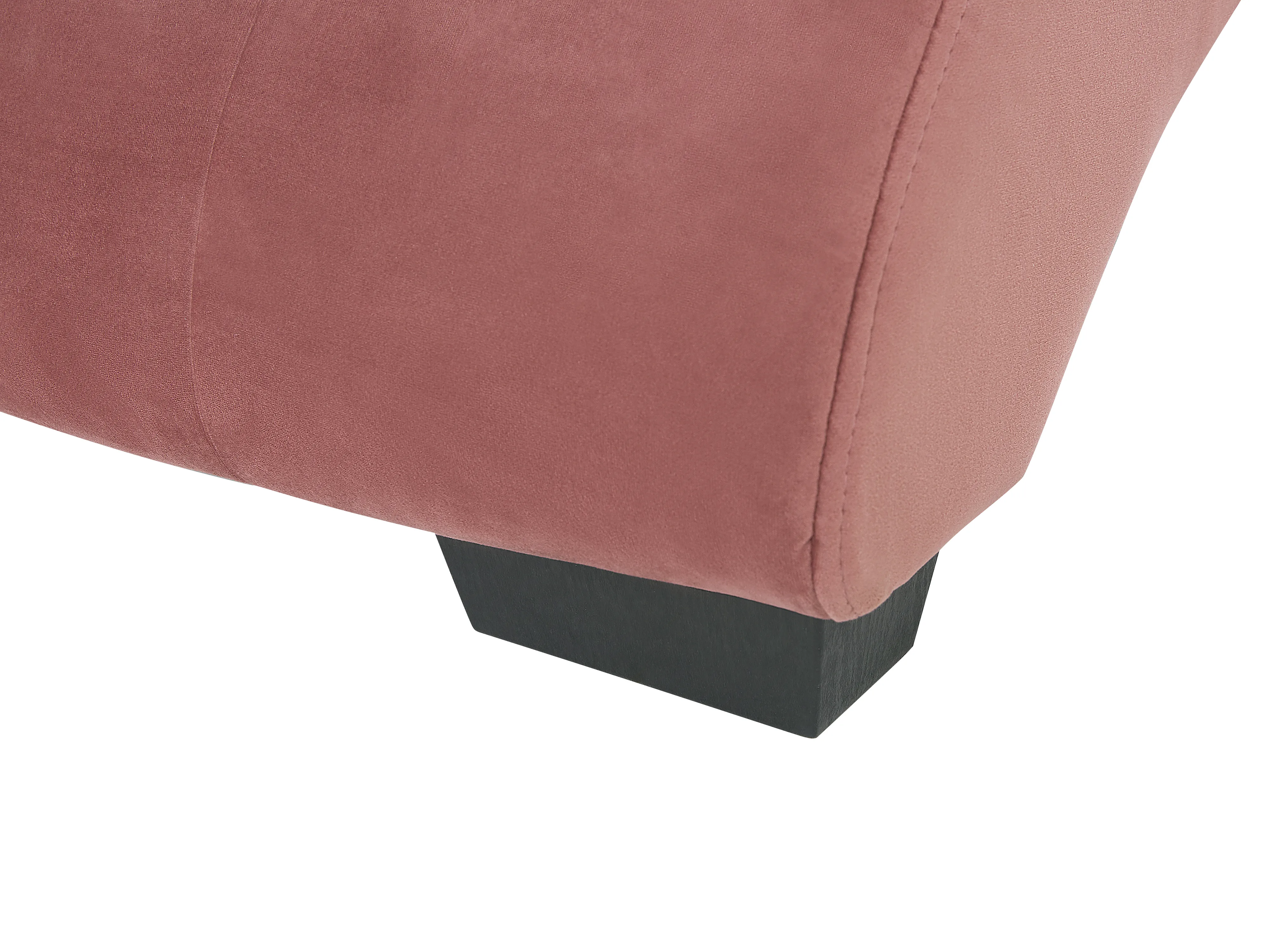 Chaise longue SIMORRE Fluweel Pastelroze met ingebouwde Bluetooth speaker