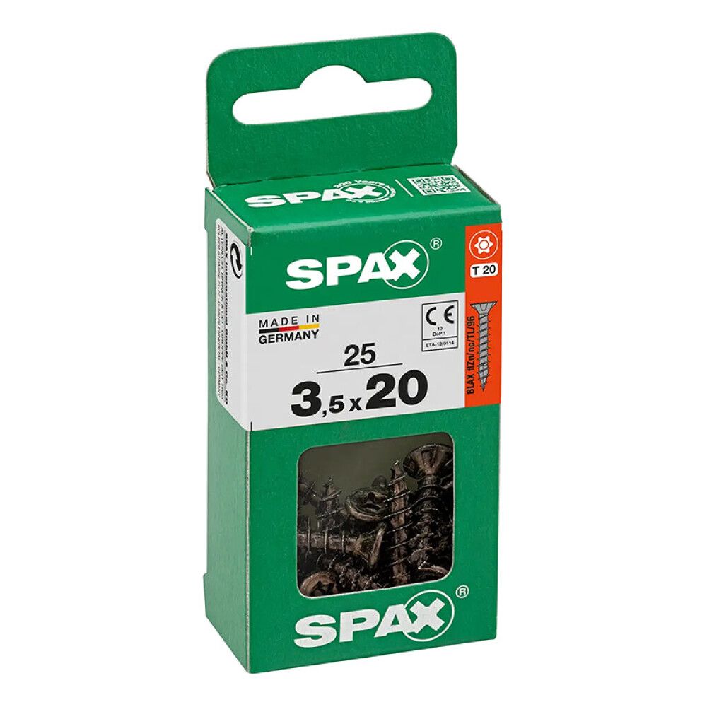 UNIVERSALSKRUE SPAX T-STAR VGW BLAX 3,5X20MM 25STK