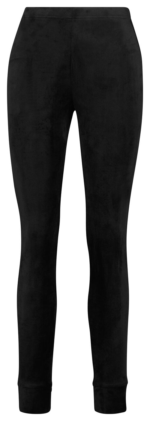 pantalon lounge femme velours noir