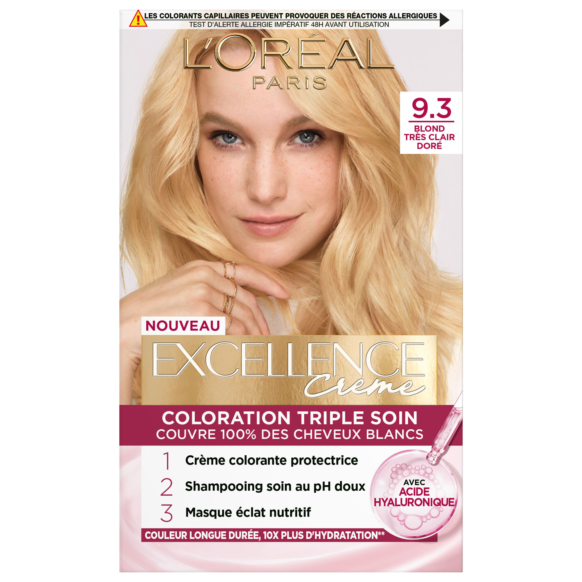 Excellence Crème Blondes · Couvre 100% des cheveux blancs