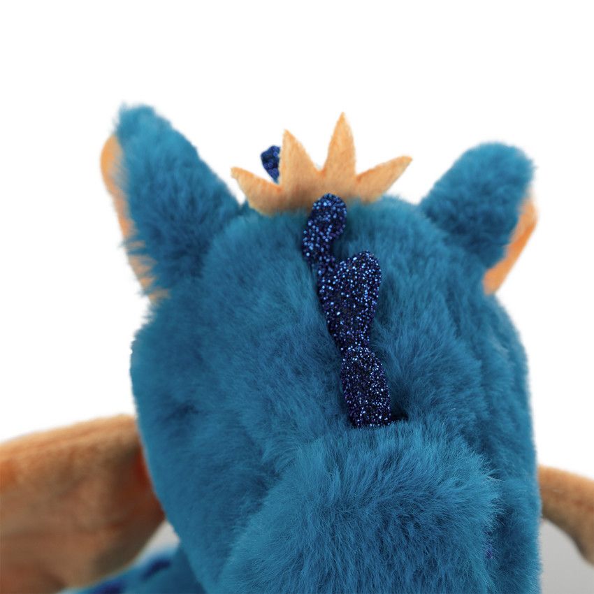 Peluche d'activités Nael le dragon - Bleu moyen