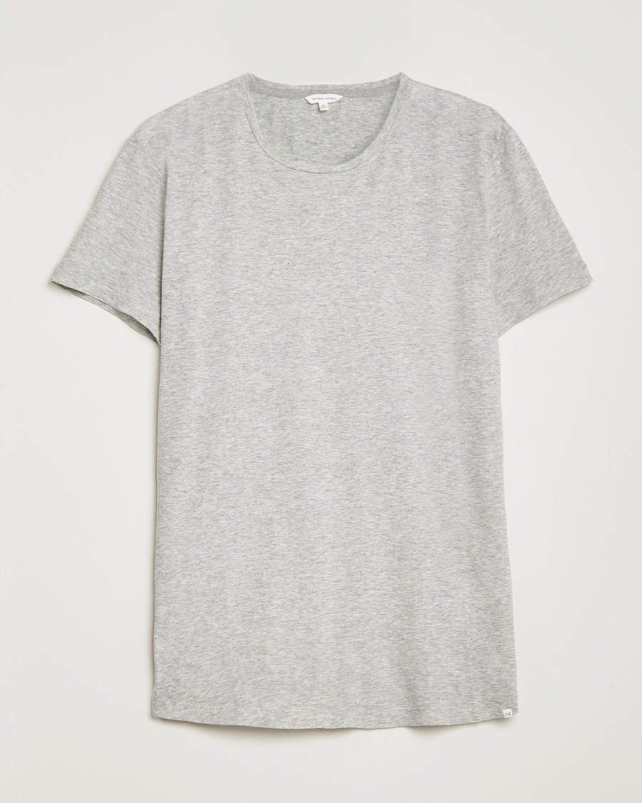 Orlebar Brown OB Crew Neck Tee Mid Grey Melange