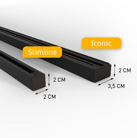 Modern railsysteem met 6 hanglampen brons 1-fase - Slimline Keno