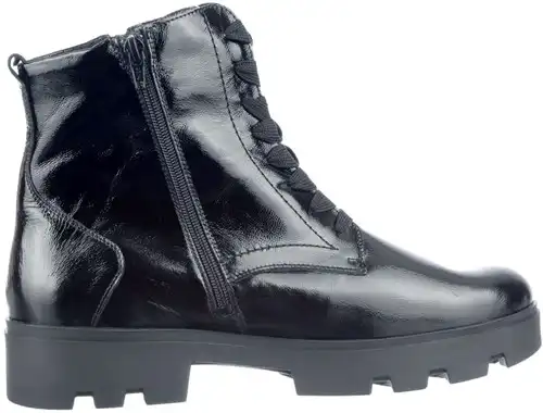 694806 K Waldlaufer zwart lak - maat 4 veterboot zwart lak - maat 4 Calandschoen