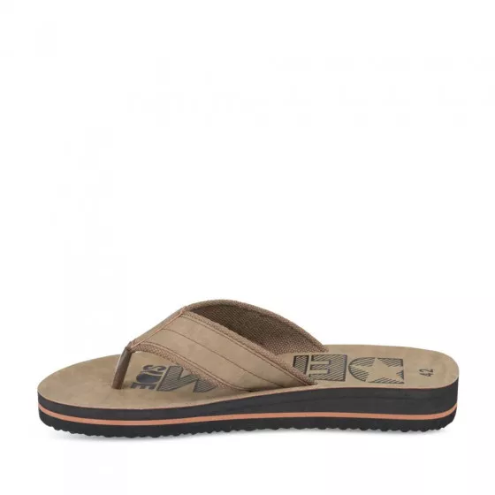 Claquettes MARRON DENIM SIDE