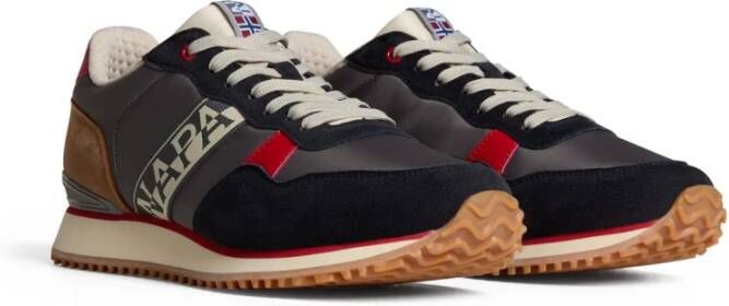 Napapijri Grijze Sneaker met Contrasterende Details Multicolor Heren