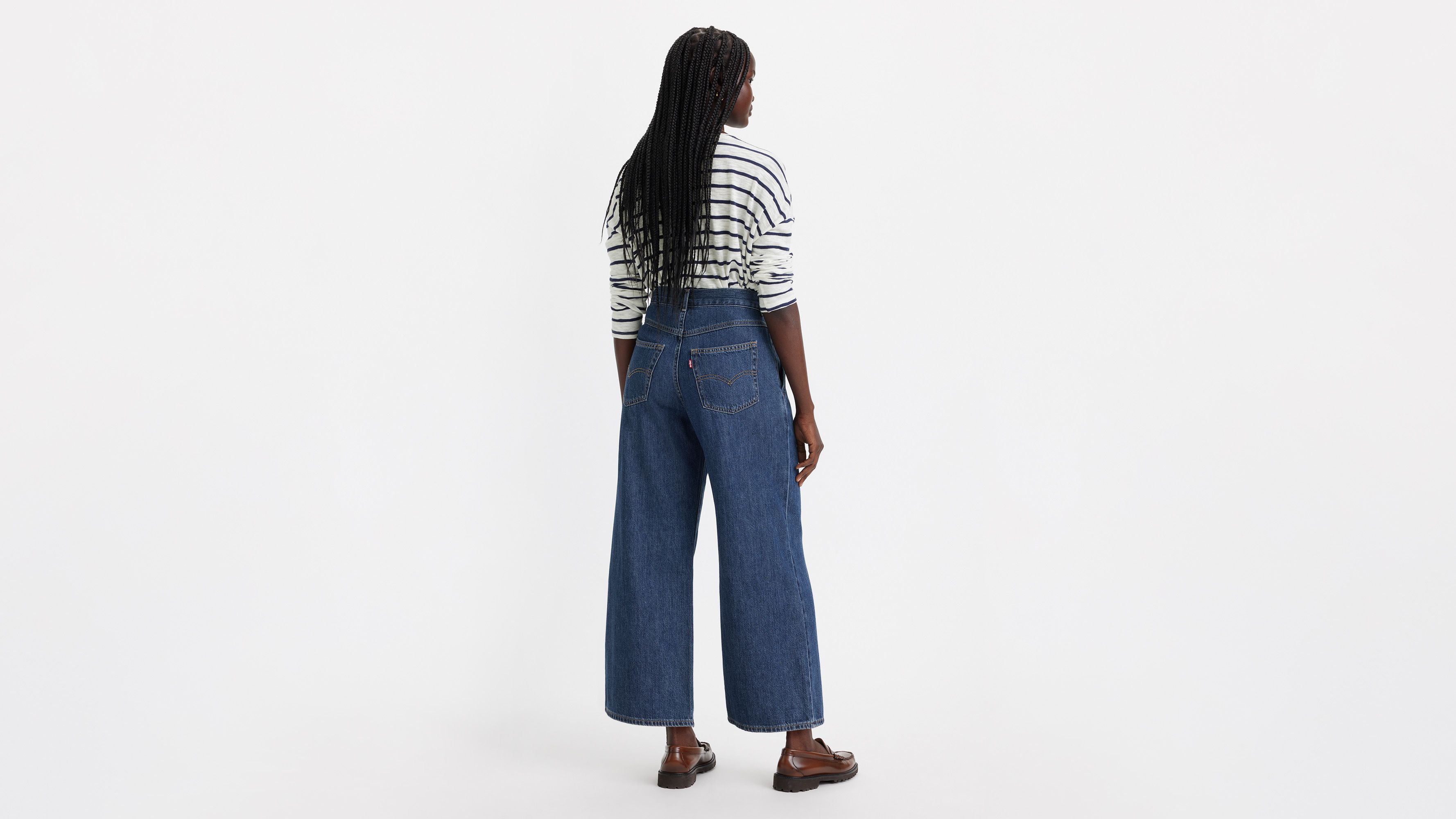 Jean Baggy Lightweight - Paper Map - Bleu