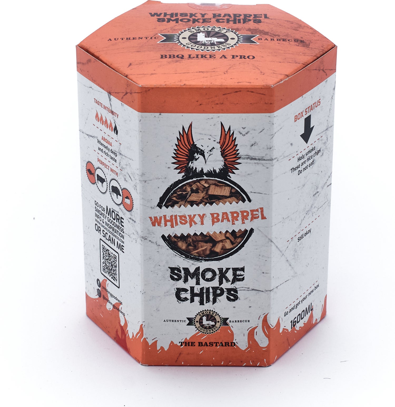 The Bastard rooksnippers Smokey Goodness Whisky smoke chips 1600 ml