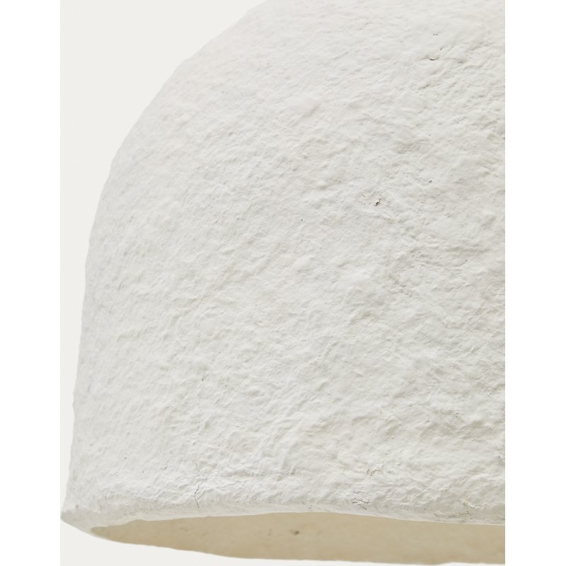Plafonnier Sineu en papier mâché blanc Ø 34,5 cm