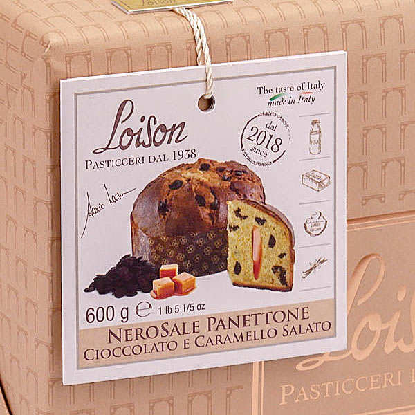 Panettone au chocolat et au caramel au beurre salé