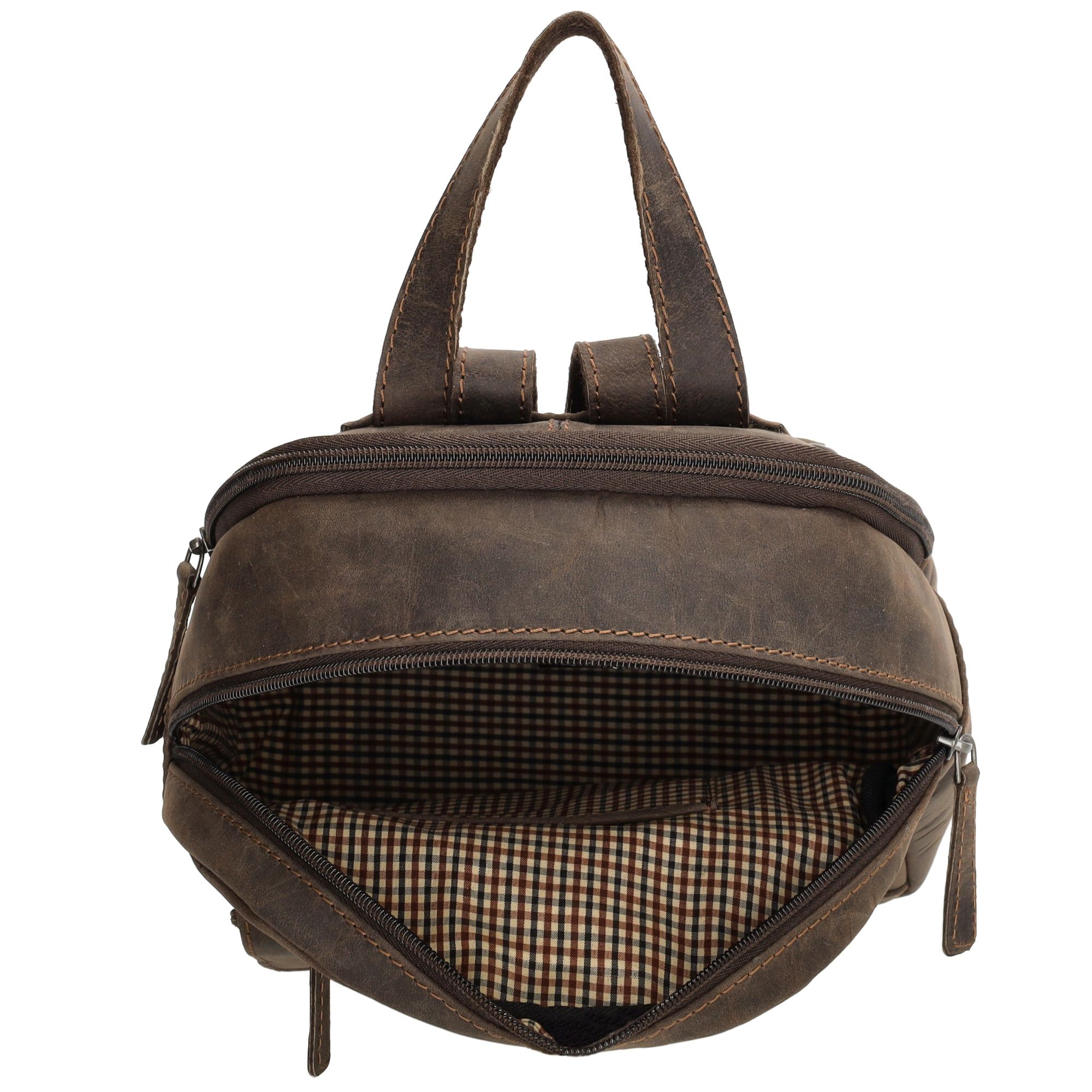 Hide & Stitches Idaho Rugzak Donkerbruin
