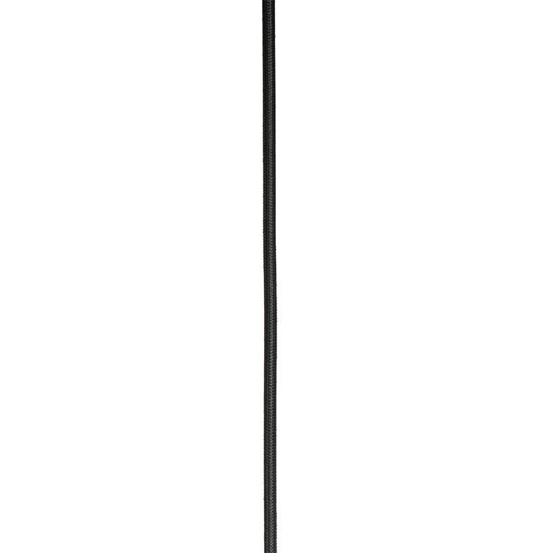 Design hanglamp zwart met dubbele kap 66cm - Pua