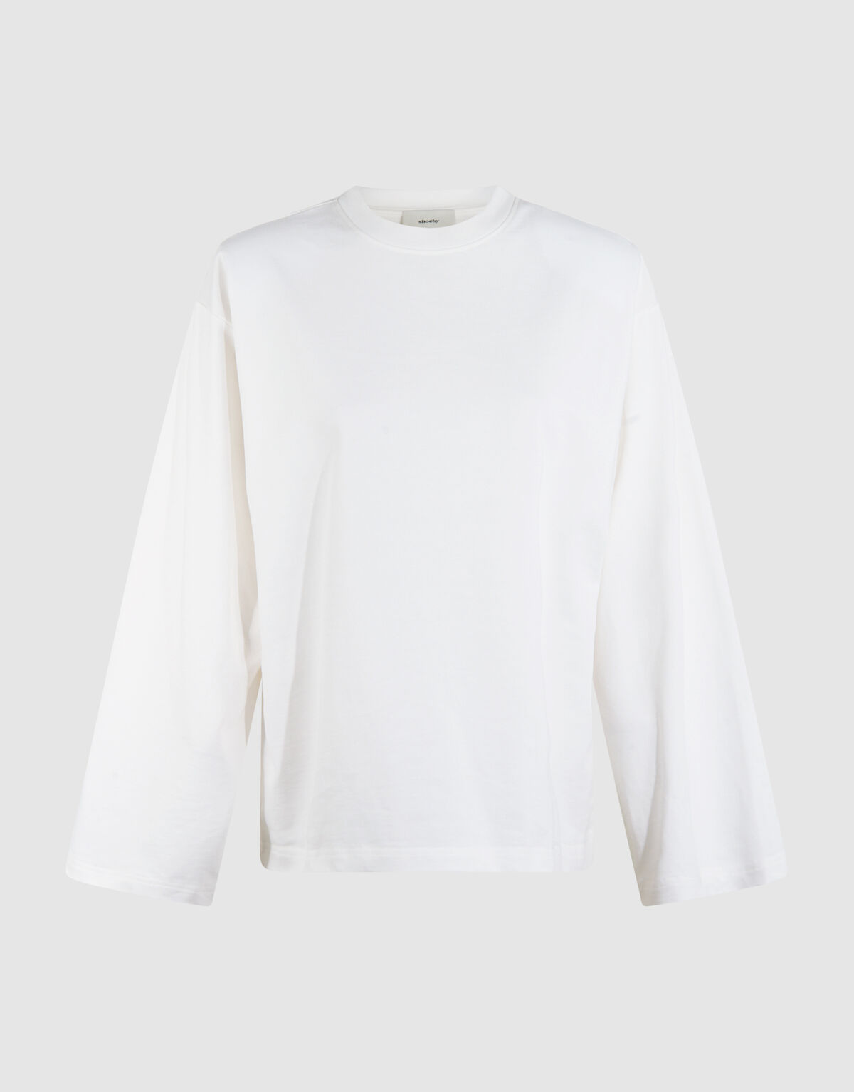 Oversized Basic Longsleeve T-shirt Wit