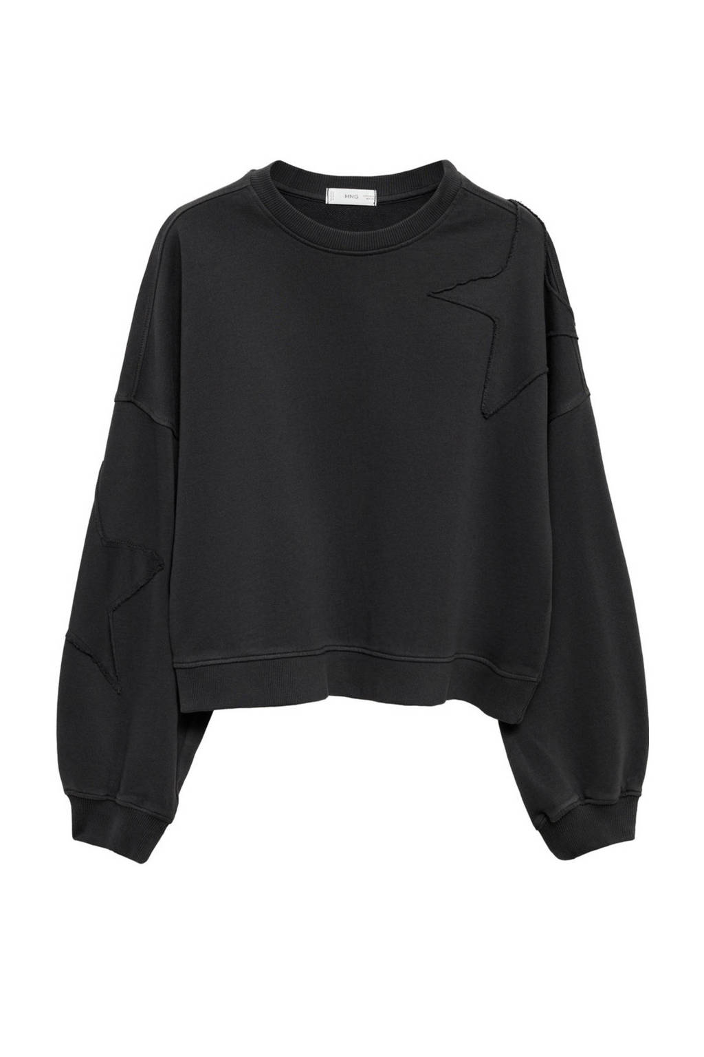 MANGO TEEN sweater met sterren antraciet