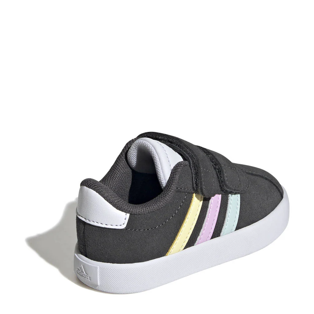 adidas VL Court 3.0 sneakers zwart/wit/geel/turquosie