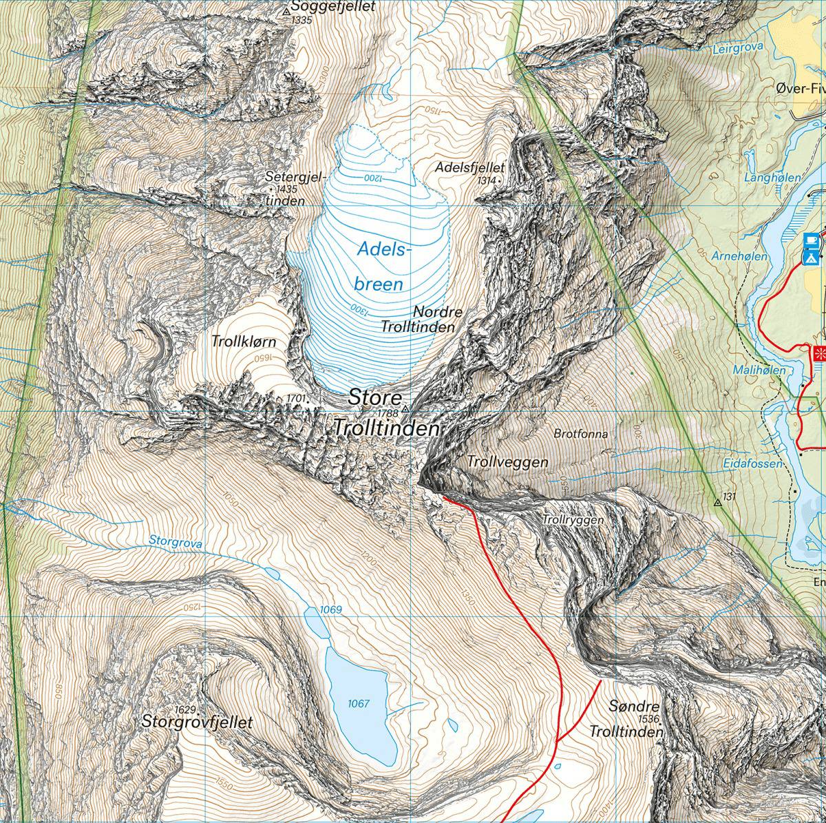 Calazo Høyfjellskart Romsdalen