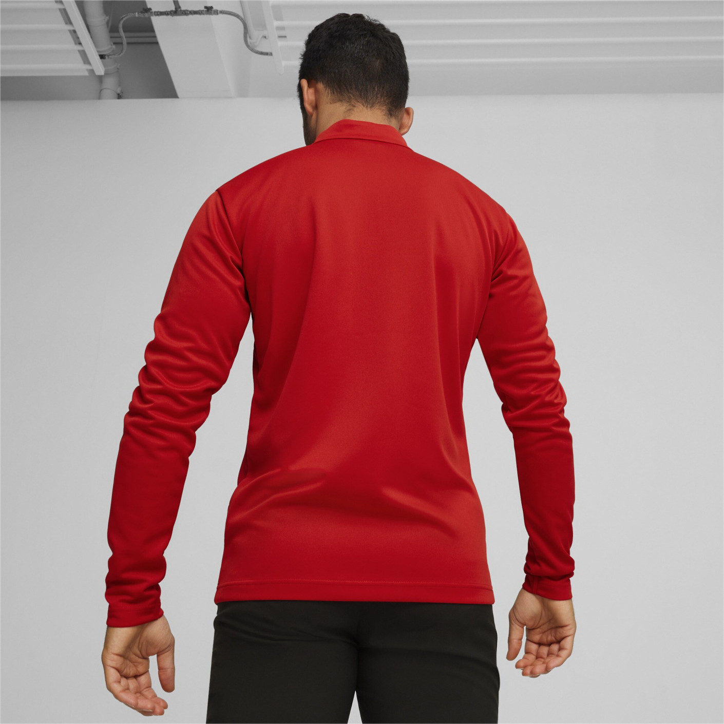 PUMA teamGOAL Trainingspak 1/4-Zip Rood Zwart Wit