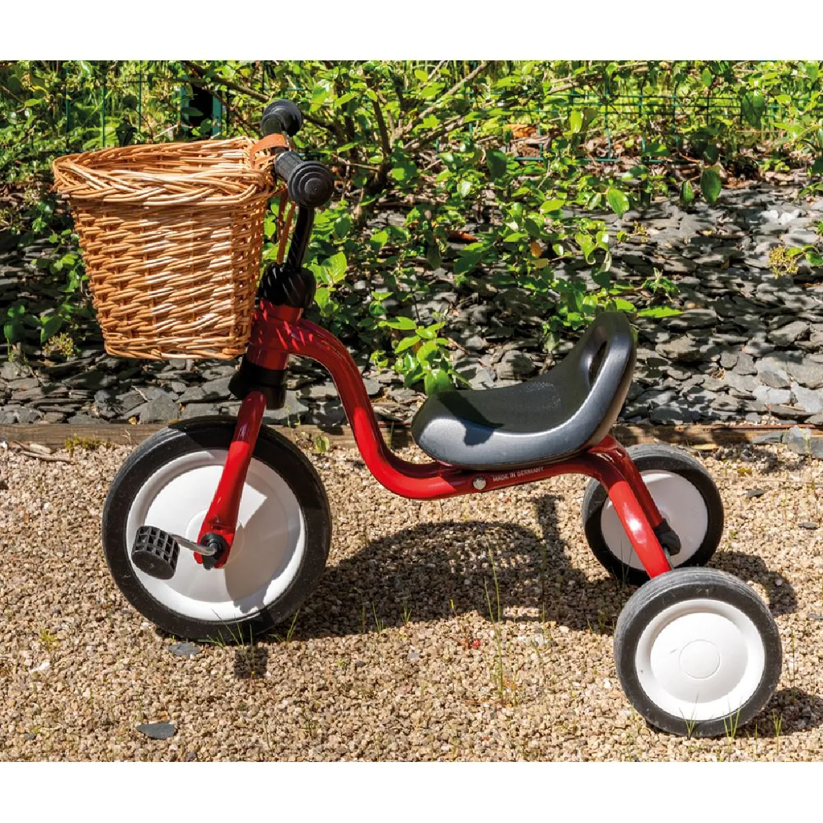 Aubry Gaspard Panier à vélo en osier - Naturel