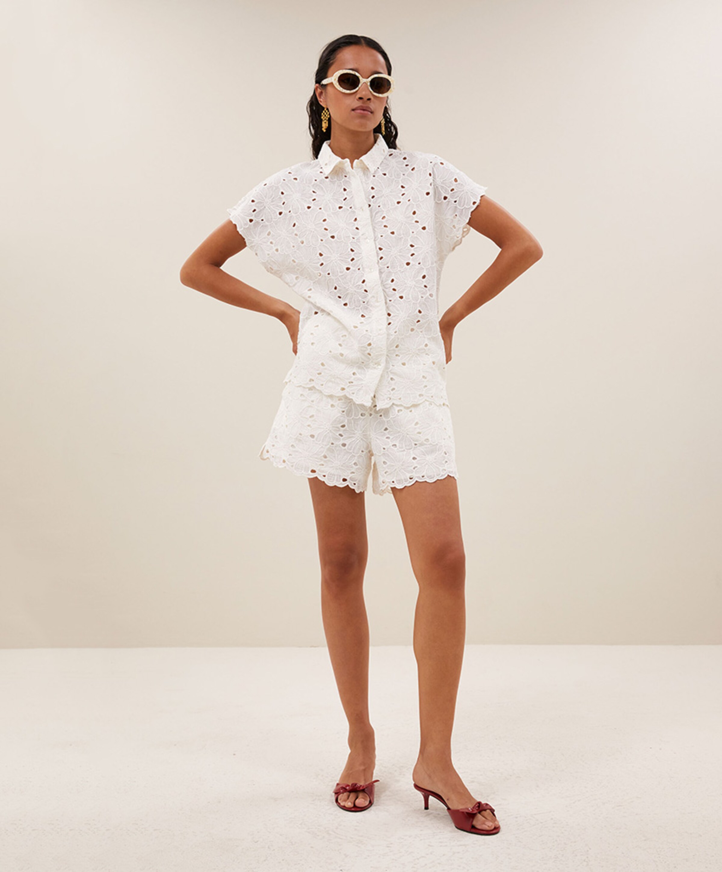 by-bar Dames blouse ecru