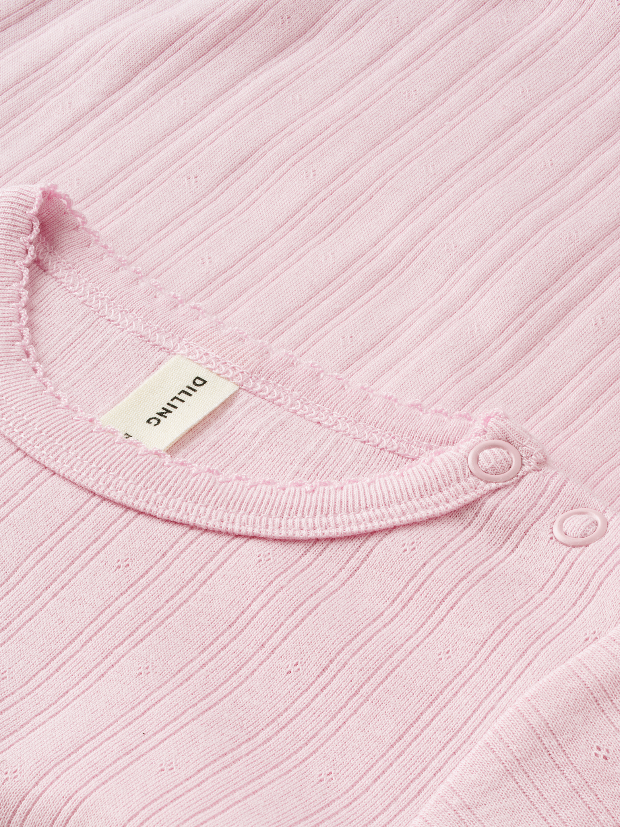 Pointelle romper lange mouw van katoen voor baby’s