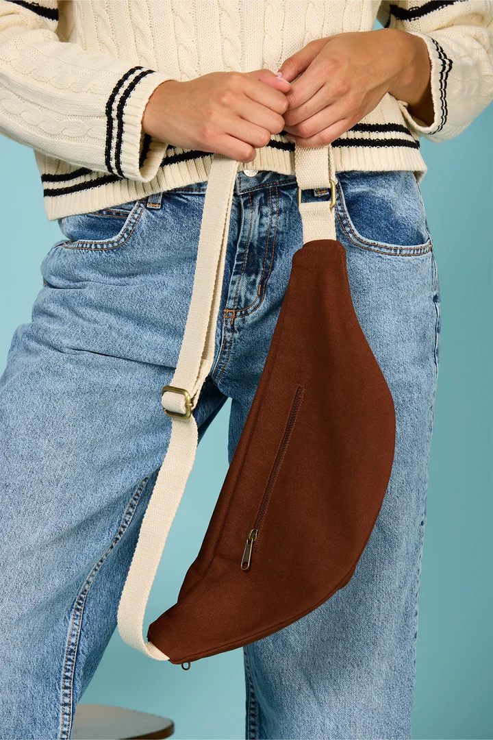 Sac banane XL Sofia Chocolat