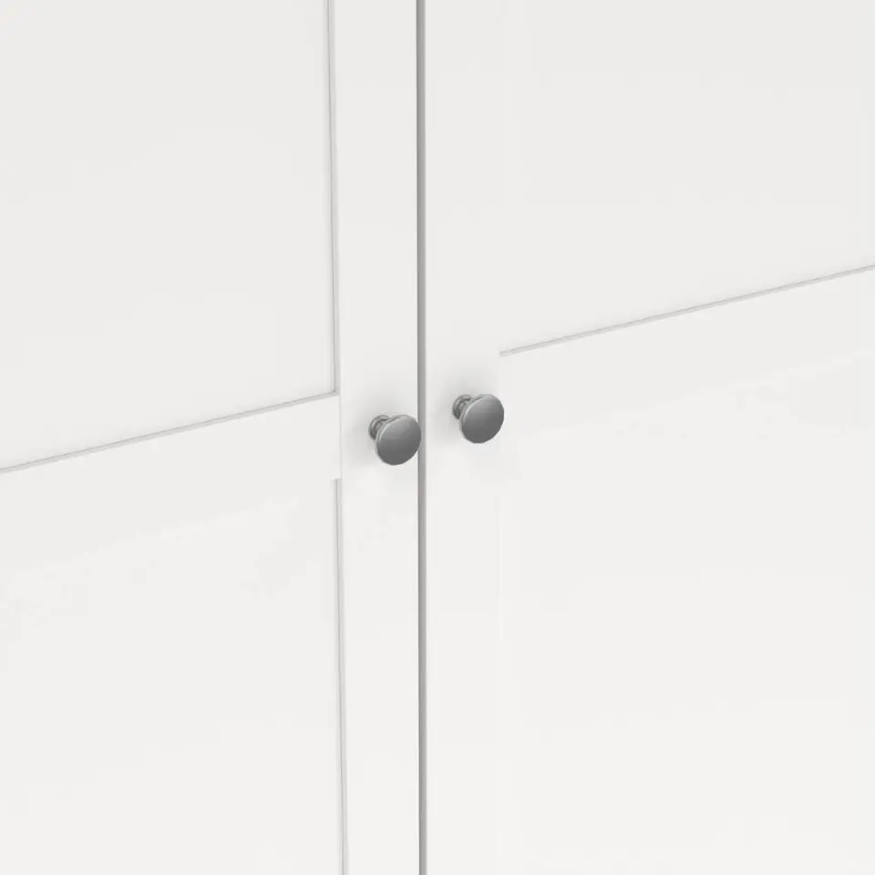 Kledingkast Lynn 4-deurs - wit - 200x196x62 cm