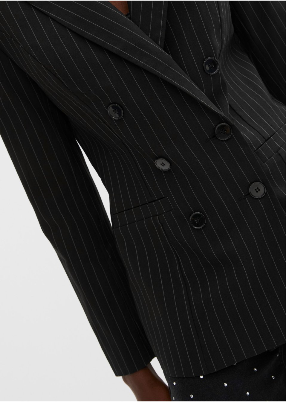 Blazer à fines rayures