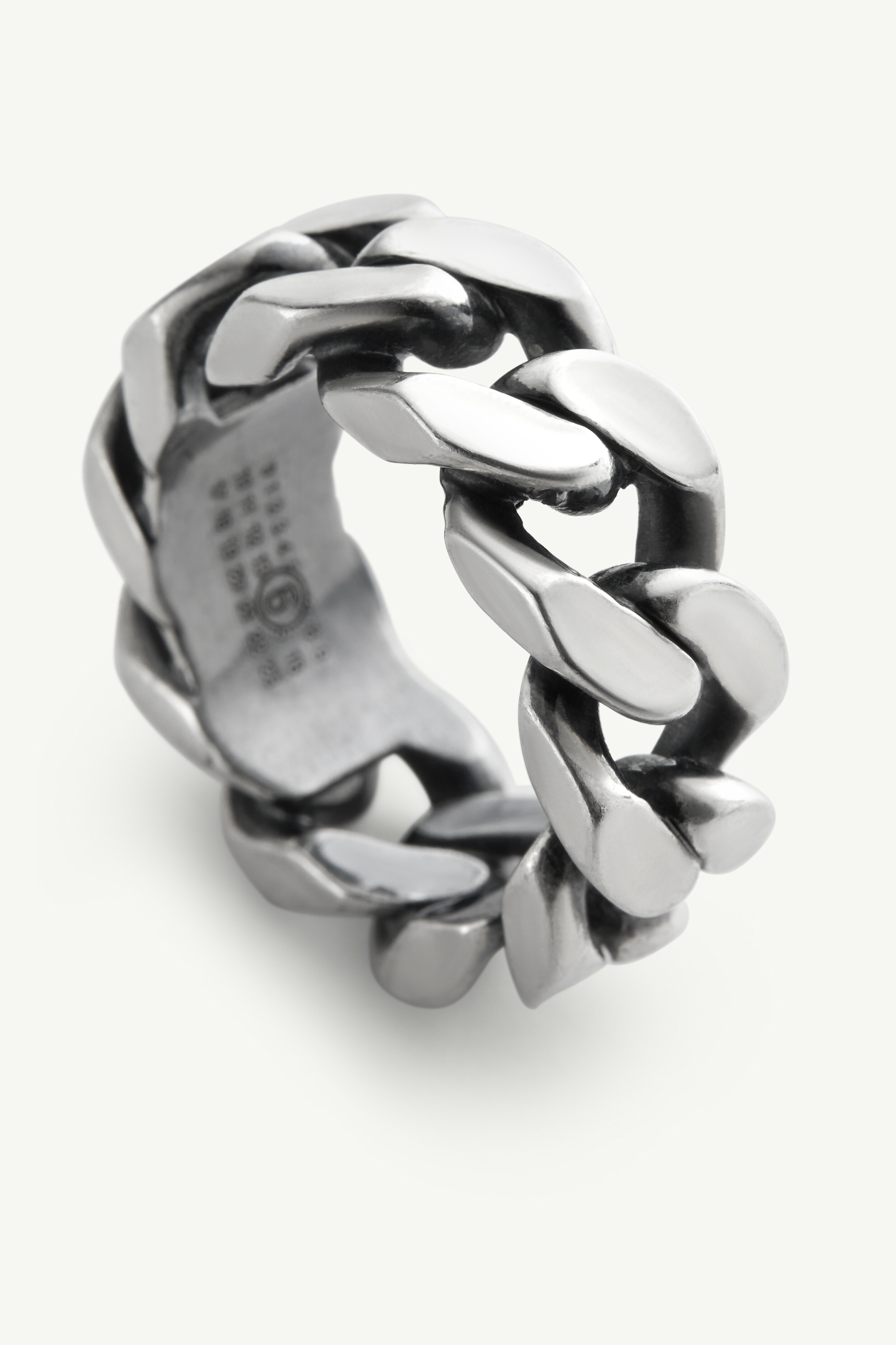 Bague à chaîne avec logo minimal