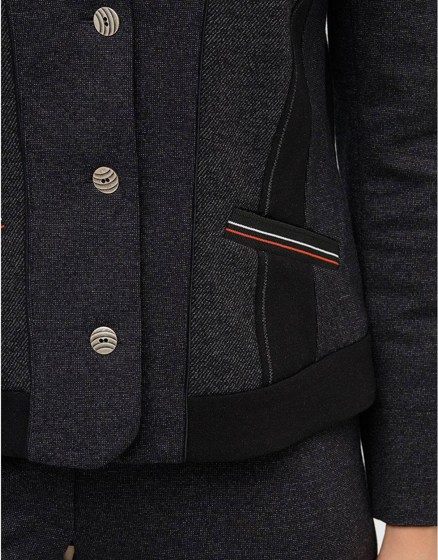 Veste maille grise