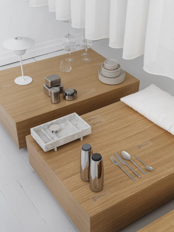 Blomus Stella serveerset bestek champagne