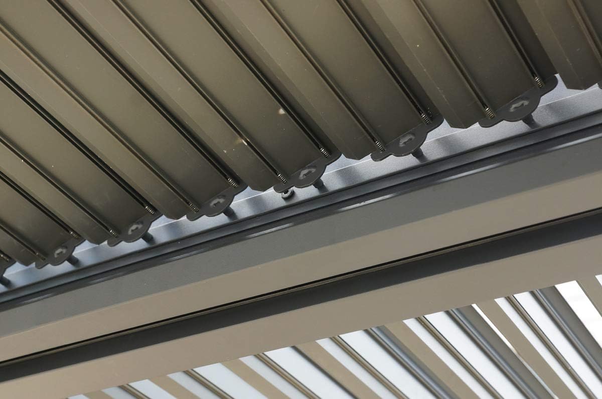 Bioklimatische pergola 10,80 m2 anthrazitgrau - per 3630 bi