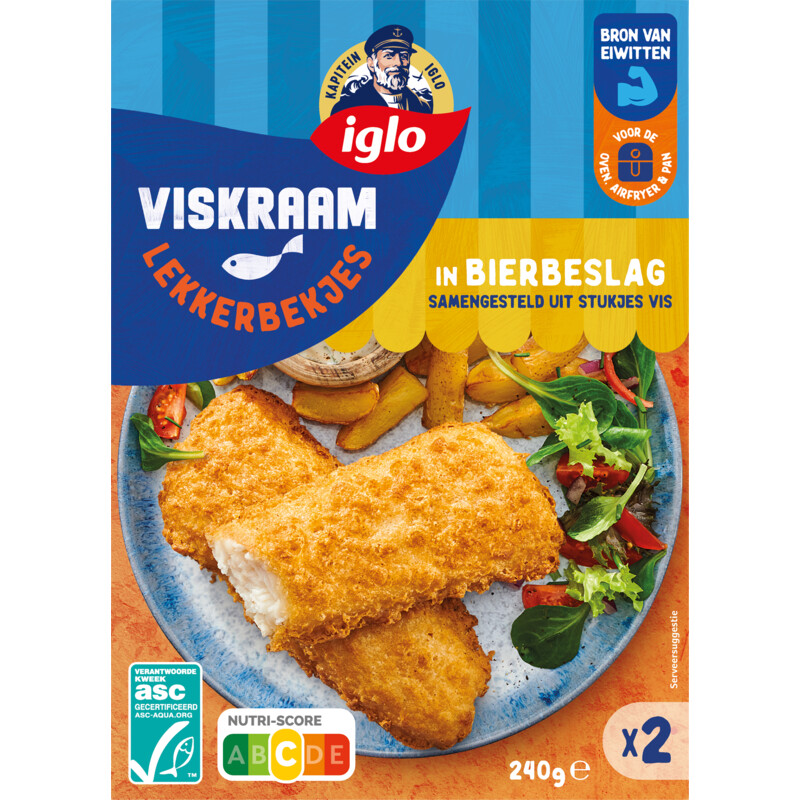 Iglo Viskraam lekkerbekjes in bierbeslag