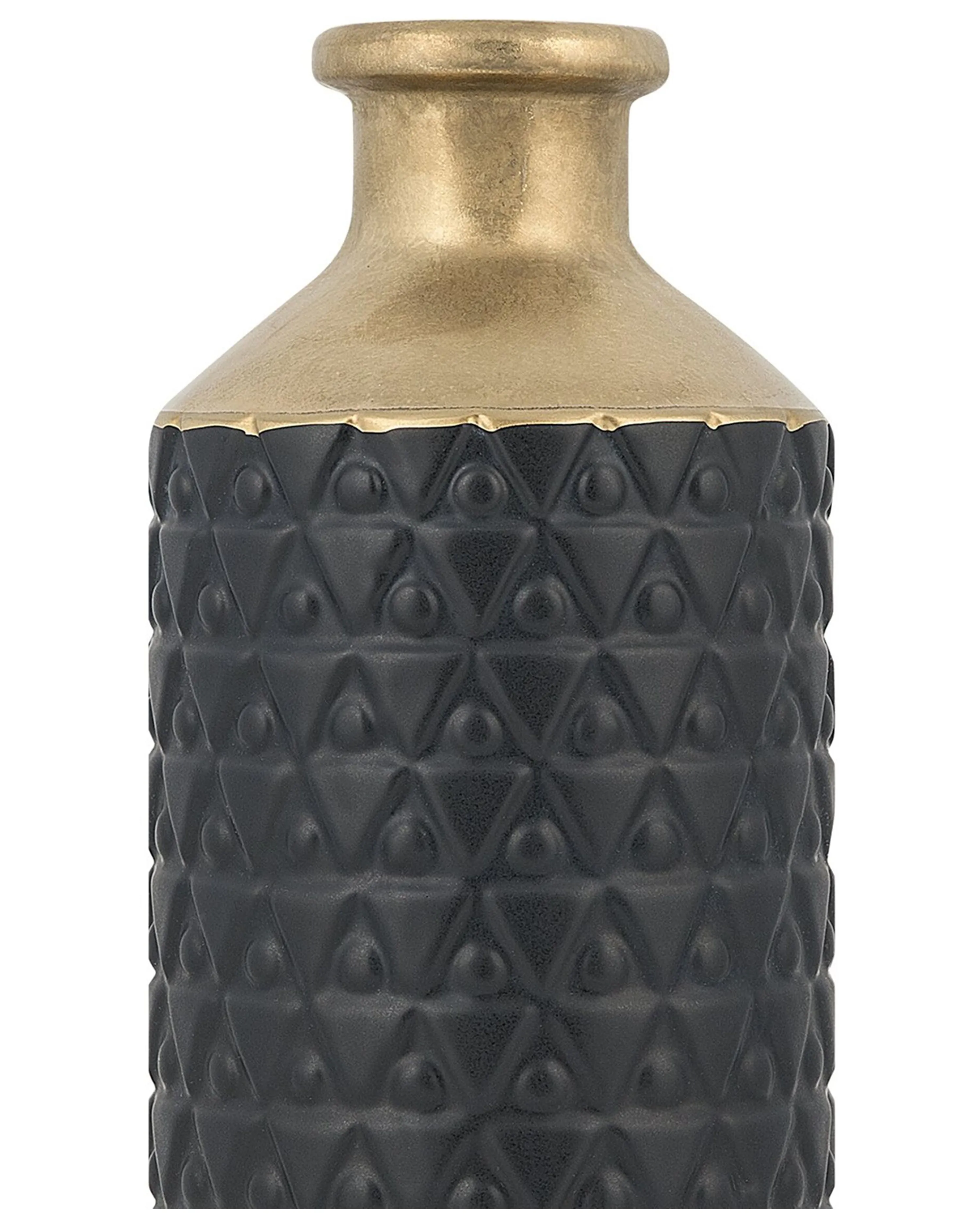 Decoratieve vaas ARSIN Steengoed 39 cm Zwart