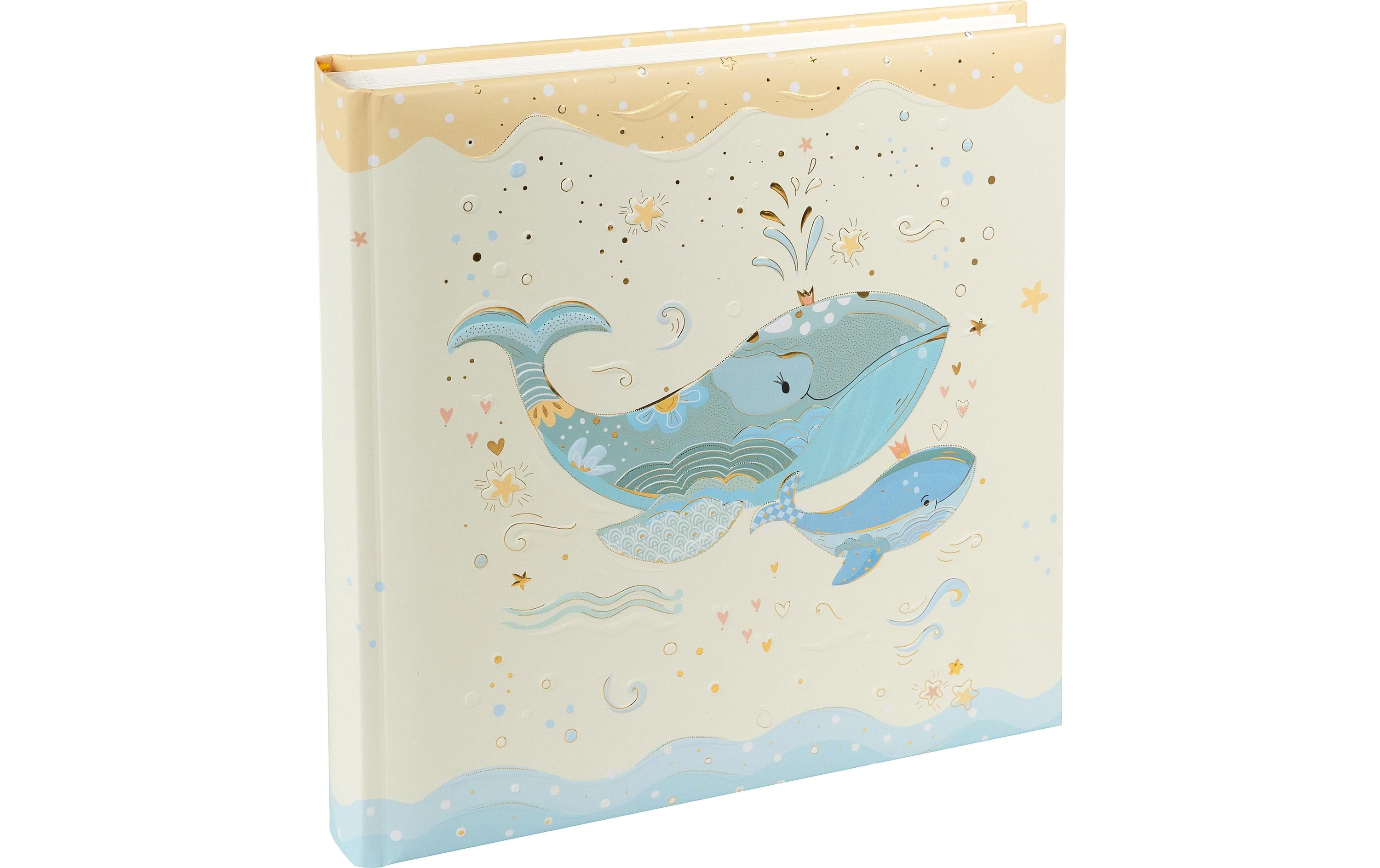 Babyalbum Blue Whale, 25 x 25 cm, 60 SeitenFotoalbum für bis zu 120 Fotos im Format 10 x 15 cm oder 60 Fotos im Format 13 x 18 cm