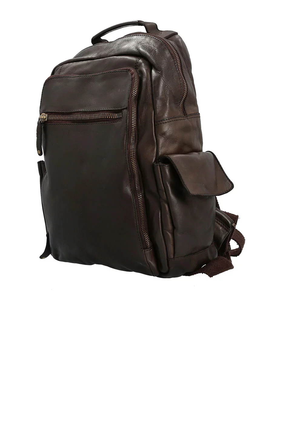 SAC A DOS OSLO CUIR MARRON