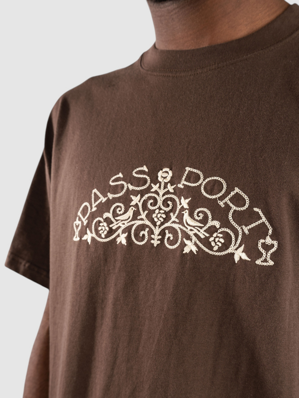 Pass Port Vineyard Birds T-Shirt bark