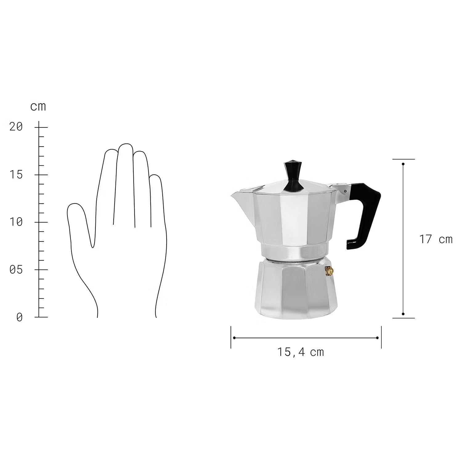 ESPERTO Kaffeebereiter 3 Tassen 6er-Set