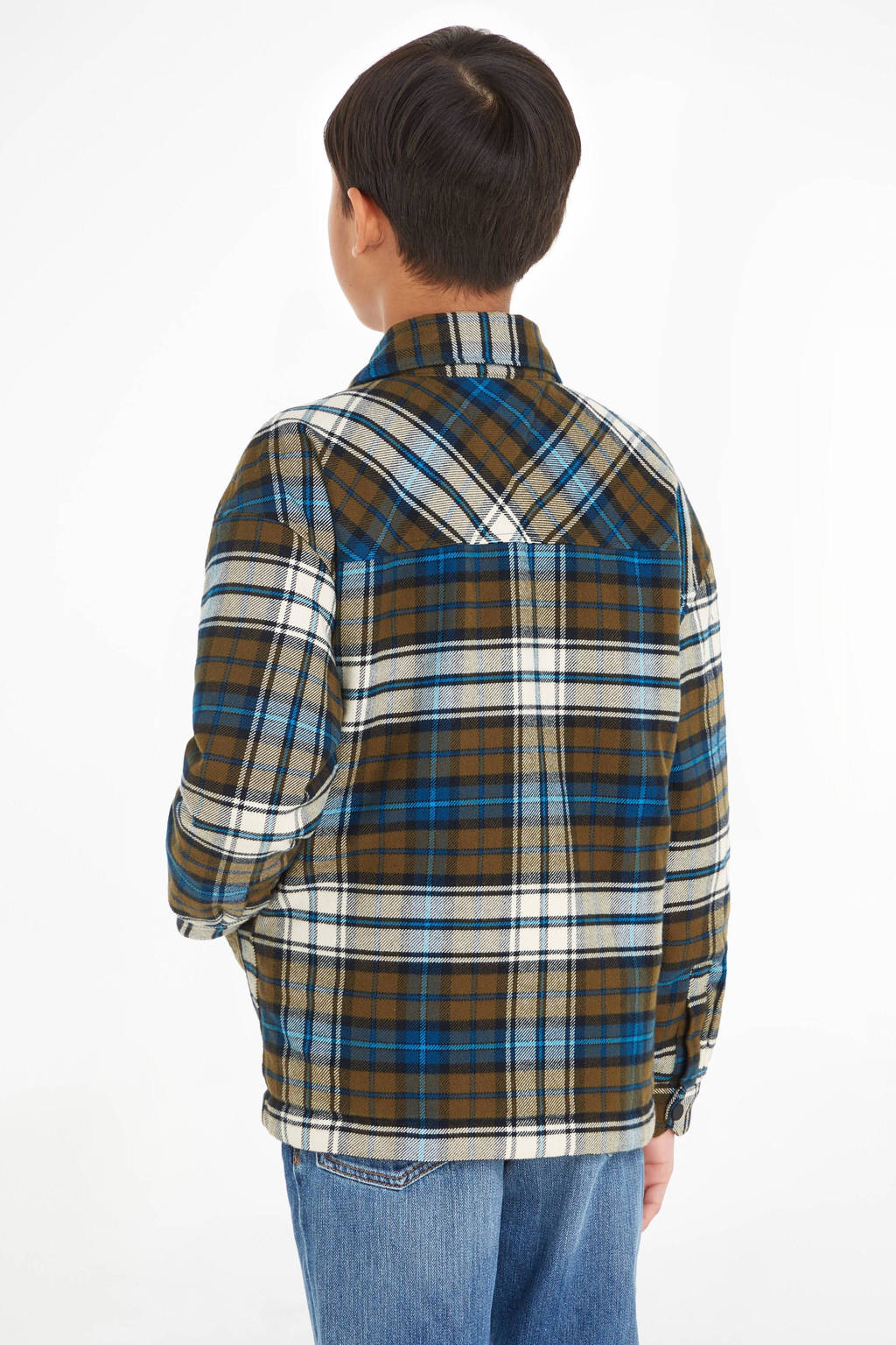 Tommy Hilfiger overshirt TOMMY TARTAN groen/blauw/wit