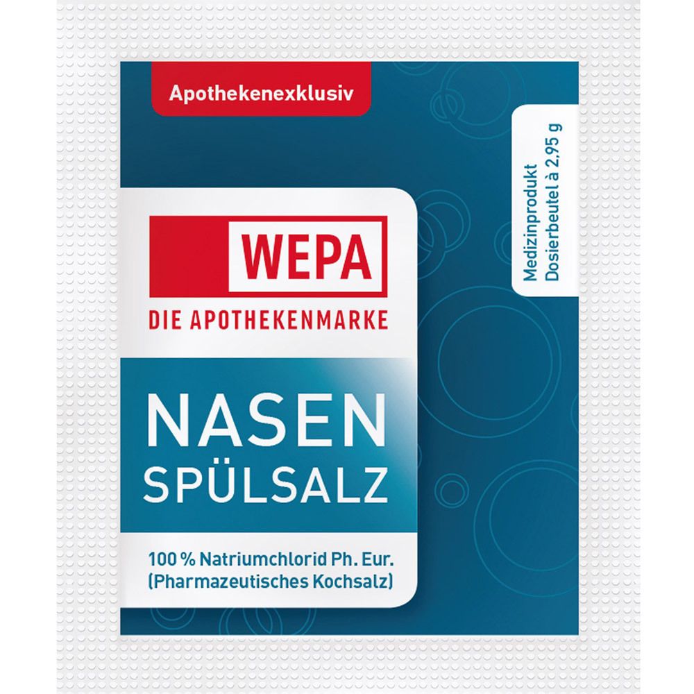 WEPA Nasenspülkanne mit 10 x 2,95 g Nasenspülsalz