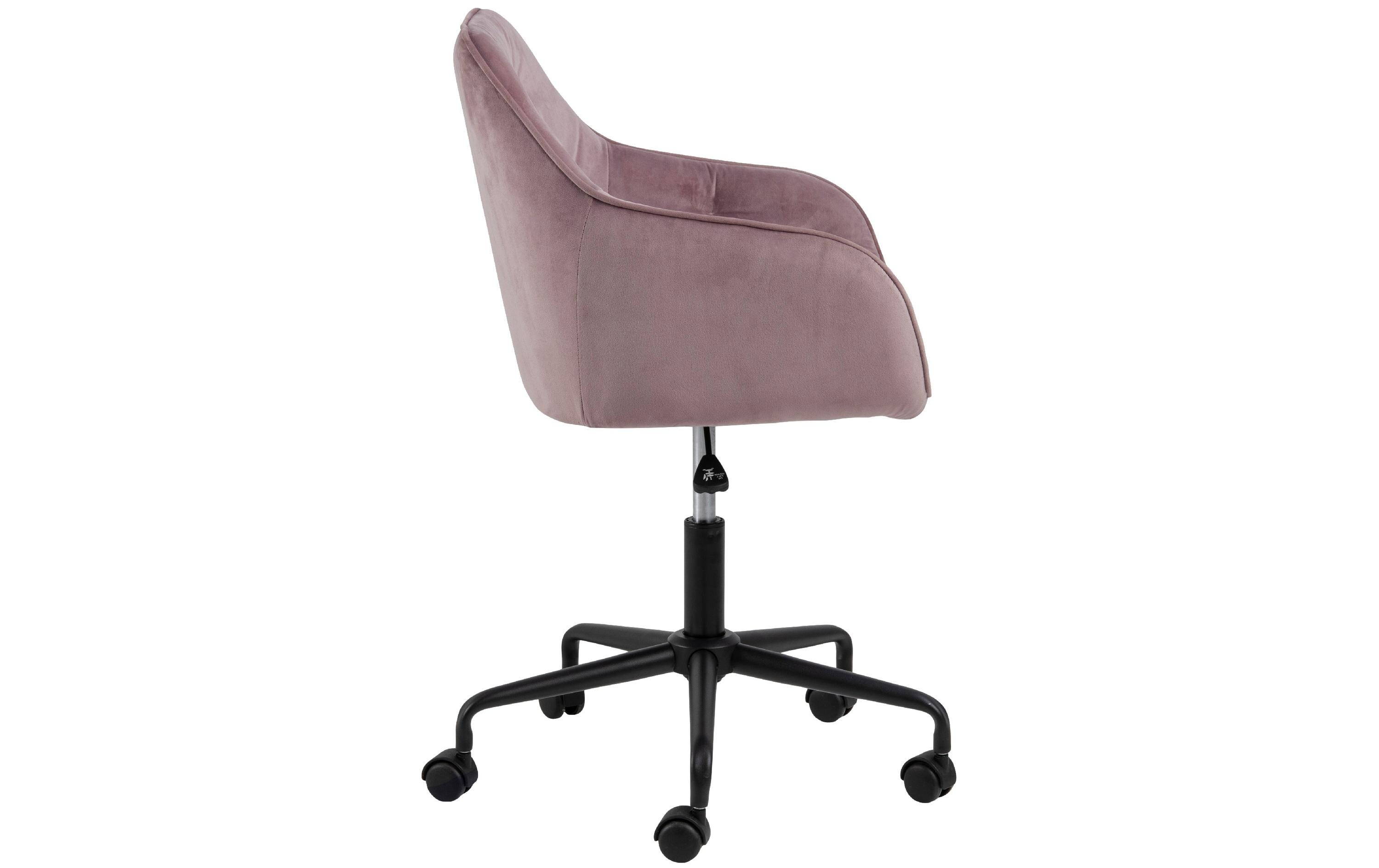 Bürostuhl Brooke, mit Bremsrollen, Dusty Rose<br>Schreibtischstuhl