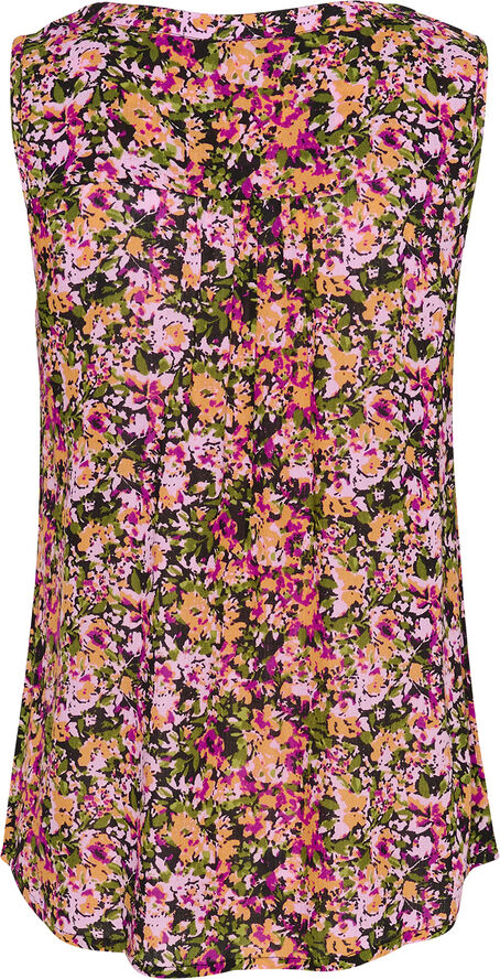 Kaffe KAamber Top Printed Melon/pink abstract flower