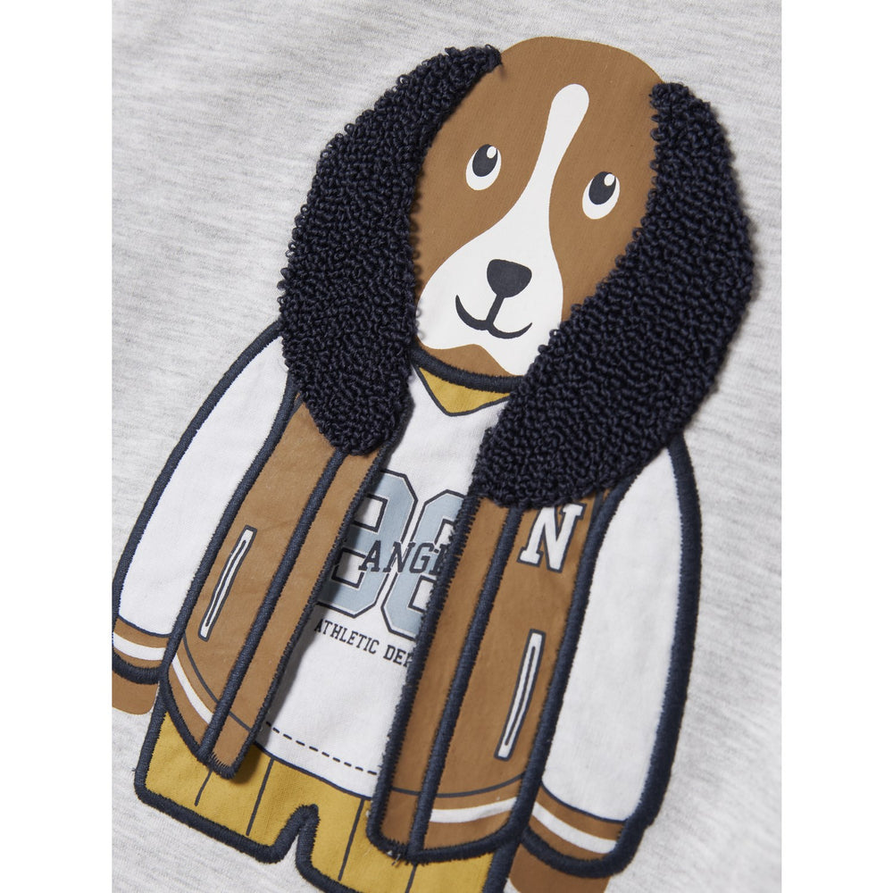 Køb Name It Light Grey Melange Nmmkamden Ls Sweat Unb