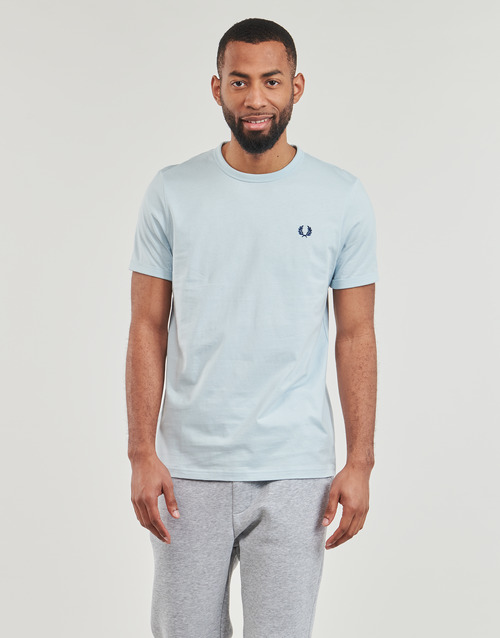 Fred Perry - RINGER T-SHIRT - Bleu clair