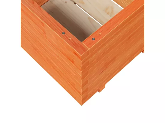Jardinière bac lit surélevé bois marron 60 x 60 x 49.5 cm 02_0038473