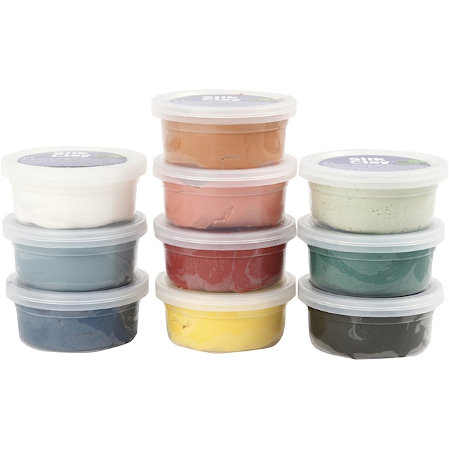 Silk Clay®, douche farger, 10x40 g/ 1 pk.